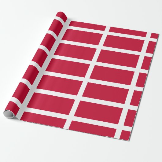 Vlag van Denemarken Cadeaupapier (Uitgerold)