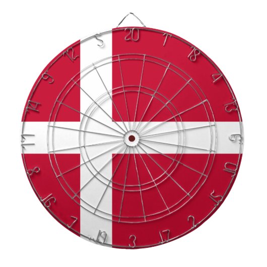 Vlag van Denemarken Dartbord (Voorkant)