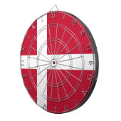 Vlag van Denemarken Dartbord (Voorkant Rechts)