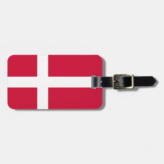 Vlag van Denemarken Easy ID Personal Bagagelabel (Voorkant horizontaal)