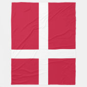 Vlag van Denemarken Fleece Deken (Voorkant)