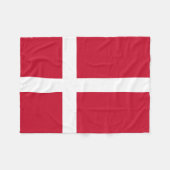 Vlag van Denemarken Fleece Deken (Voorkant (Horizontaal))