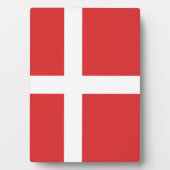 Vlag van Denemarken Fotoplaat (voorkant)