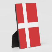 Vlag van Denemarken Fotoplaat (Zijkant)