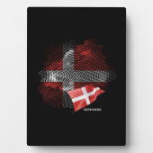 Vlag van Denemarken Fotoplaat (voorkant)