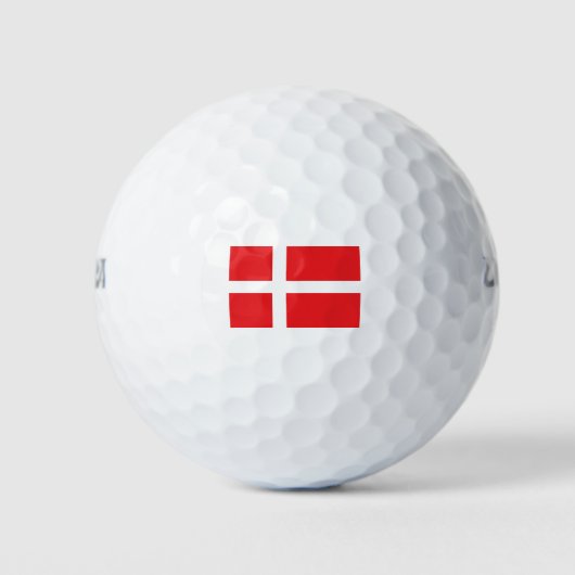 Vlag van Denemarken Golfballen (Voorkant)
