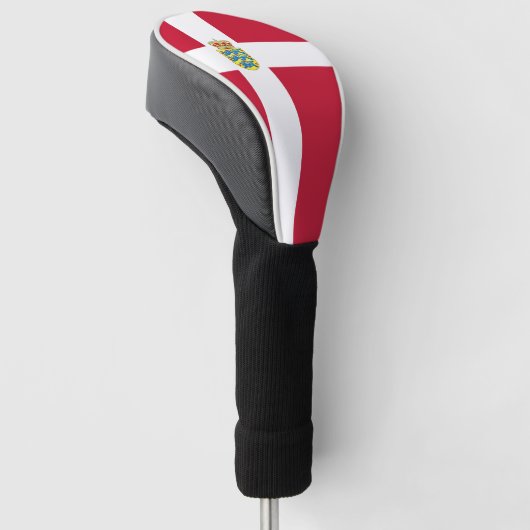 Vlag van Denemarken Golfheadcover (Schuin)