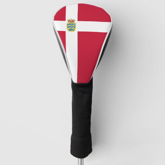 Vlag van Denemarken Golfheadcover (Voorkant)