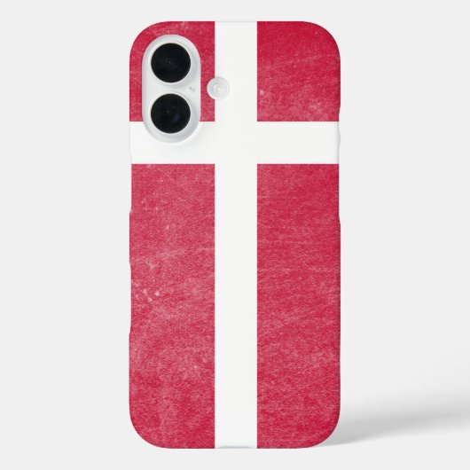 Vlag van Denemarken Grunge Case-Mate iPhone Case (Achterkant)