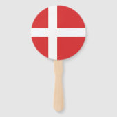 Vlag van Denemarken Handwaaier (Achterkant)