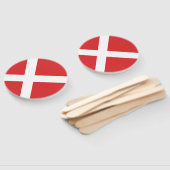 Vlag van Denemarken Handwaaier (Niet-gemonteerd)