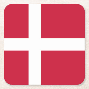 Vlag van Denemarken Kartonnen Onderzetters