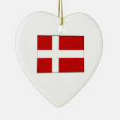 Vlag van Denemarken Keramisch Ornament (Rechts)