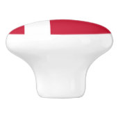 Vlag van Denemarken Keramische Knop (Zijkant)