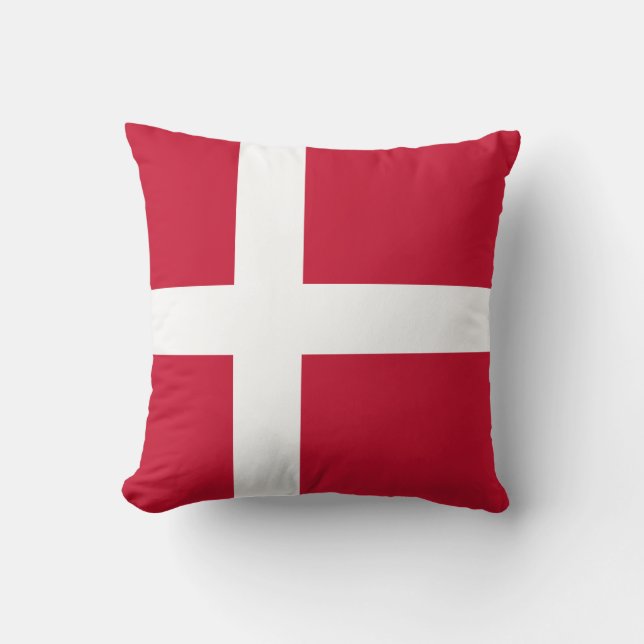 Vlag van Denemarken Kussen (Voorkant)