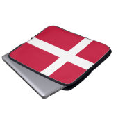 Vlag van Denemarken Laptop Sleeve (Voorkant onderkant)