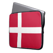 Vlag van Denemarken Laptop Sleeve (Voorkant Links)