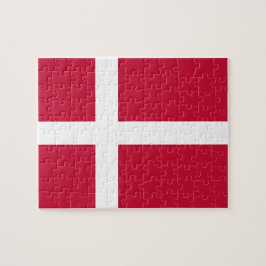 Vlag van Denemarken Legpuzzel (Horizontaal)