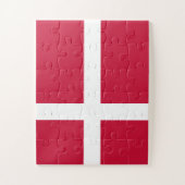 Vlag van Denemarken Legpuzzel (Verticaal)