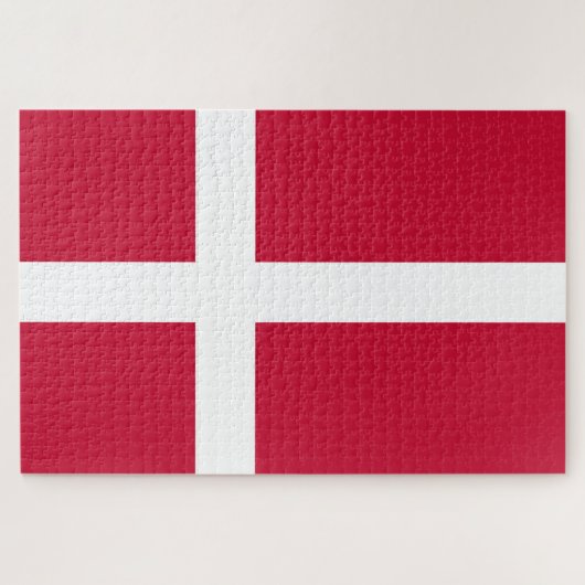 Vlag van Denemarken Legpuzzel (Horizontaal)