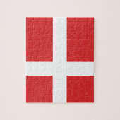 Vlag van Denemarken Legpuzzel (Verticaal)