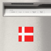 Vlag van Denemarken Magneet (Insitu (Vaatwasser))