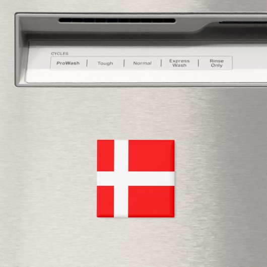 Vlag van Denemarken Magneet (Insitu (Vaatwasser))