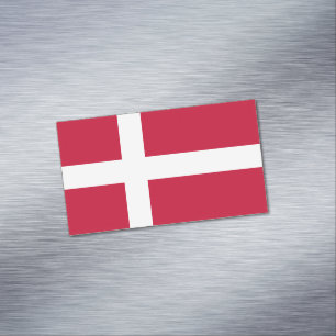 Vlag van Denemarken Magnetisch Visitekaartje