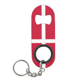Vlag van Denemarken Mini Flessenopener (Voorkant)