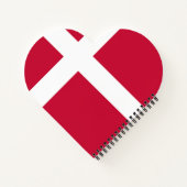 Vlag van Denemarken Notitieboek (Achterkant)