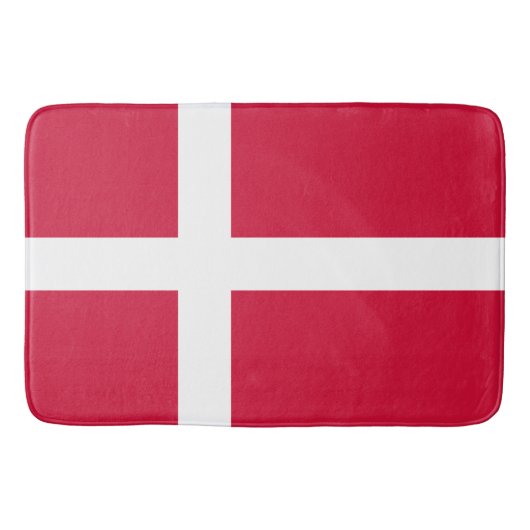Vlag van Denemarken of Deense kleding Badmat (Voorkant)