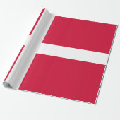 Vlag van Denemarken of Deense kleding Cadeaupapier (Uitgerold)