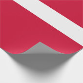 Vlag van Denemarken of Deense kleding Cadeaupapier (Hoek)