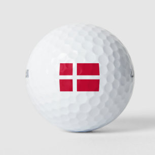 Vlag van Denemarken of Deense kleding Golfballen