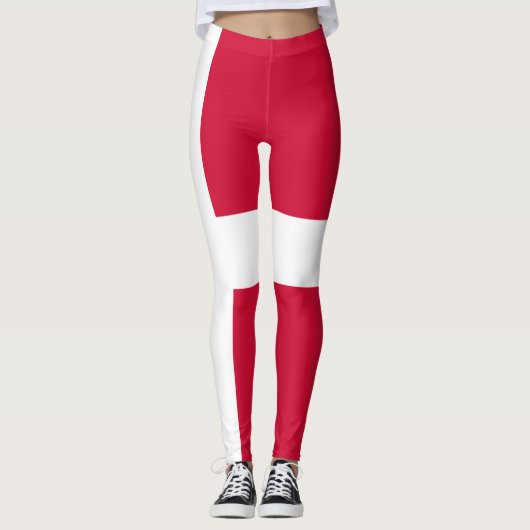 Vlag van Denemarken of Deense kleding Leggings (Voorkant)