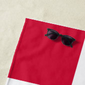 Vlag van Denemarken of Deense kleding Strandlaken (In situ)