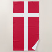 Vlag van Denemarken of Deense kleding Strandlaken (Voorkant)