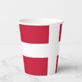 Vlag van Denemarken Papieren Bekers (Voorkant)