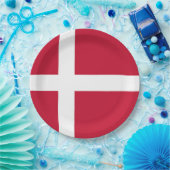Vlag van Denemarken Papieren Bordje (Feest)