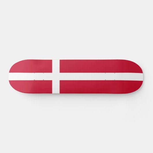 Vlag van Denemarken Persoonlijk Skateboard (Horizontaal)