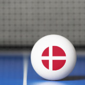 Vlag van Denemarken Pingpongbal (Net)