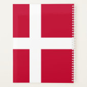 Vlag van Denemarken Planner (Achterkant)