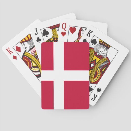 Vlag van Denemarken Pokerkaarten (Achterkant)