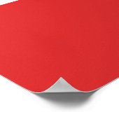 Vlag van Denemarken Poster (Hoek)