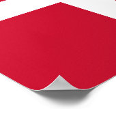Vlag van Denemarken Poster (Hoek)