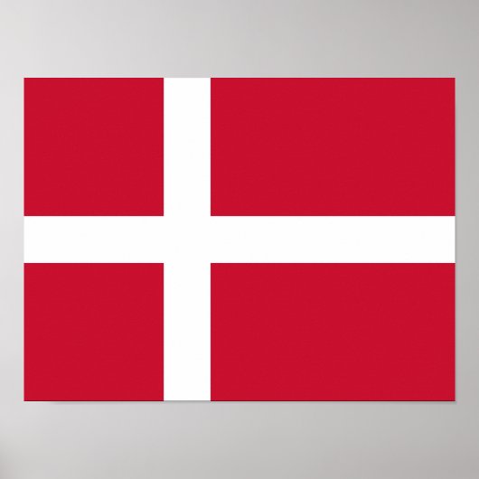 Vlag van Denemarken Poster (Voorkant)