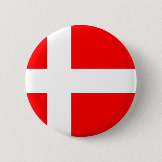 Vlag van Denemarken Ronde Button 5,7 Cm (Voorkant)
