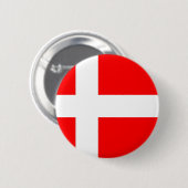 Vlag van Denemarken Ronde Button 5,7 Cm (Voorkant /achterkant)
