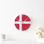 Vlag van Denemarken Ronde Klok (Huis)