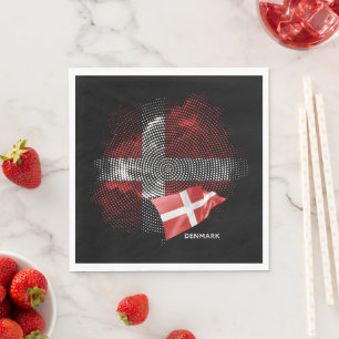 Vlag van Denemarken Servet